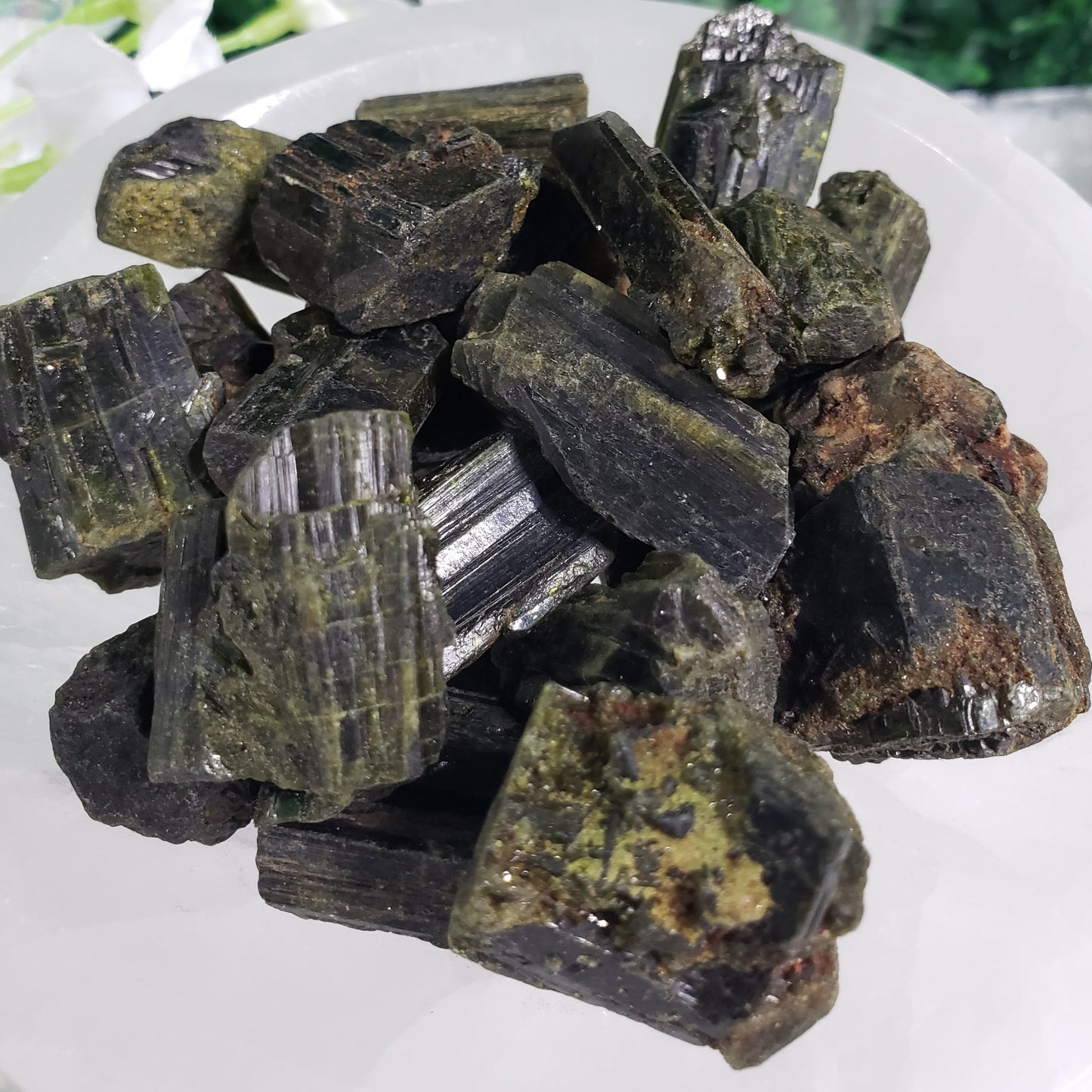 Natural Epidote Crystal Specimen