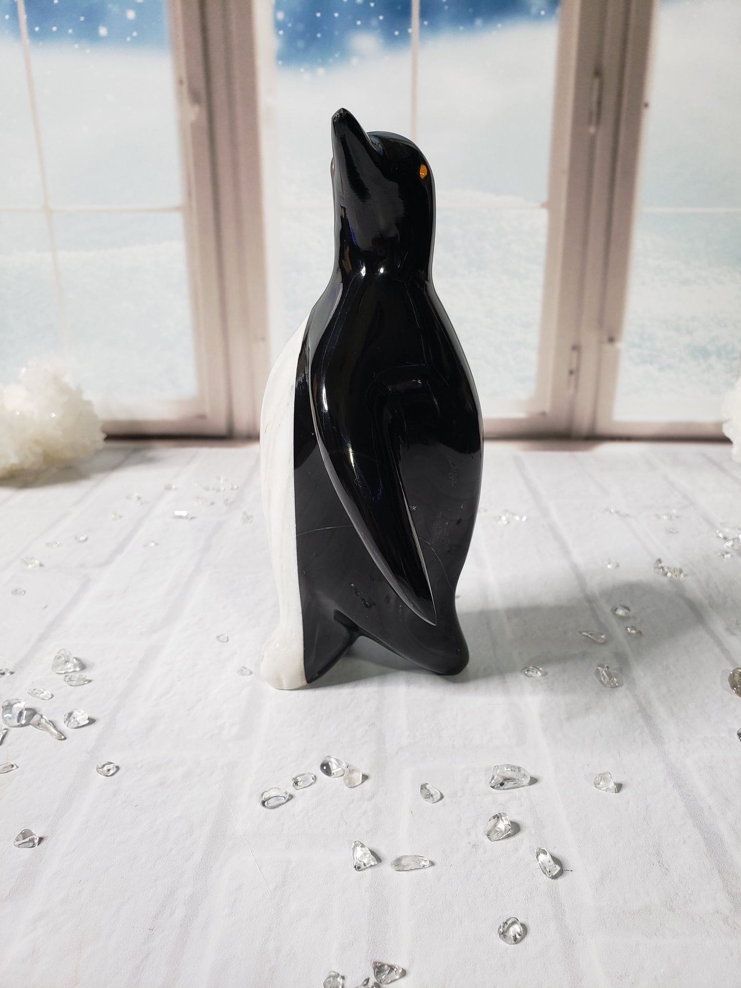 Beautiful Arctic Marble Penguins