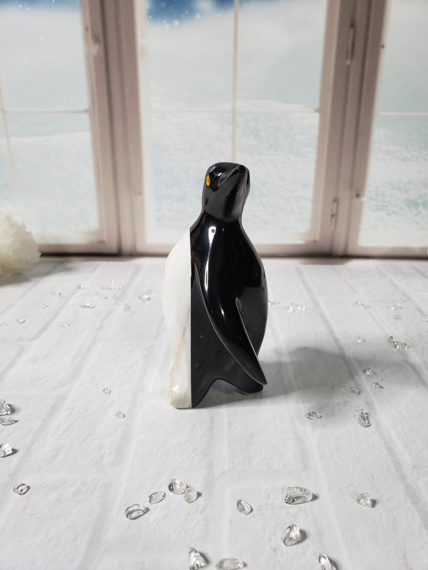 Beautiful Arctic Marble Penguins