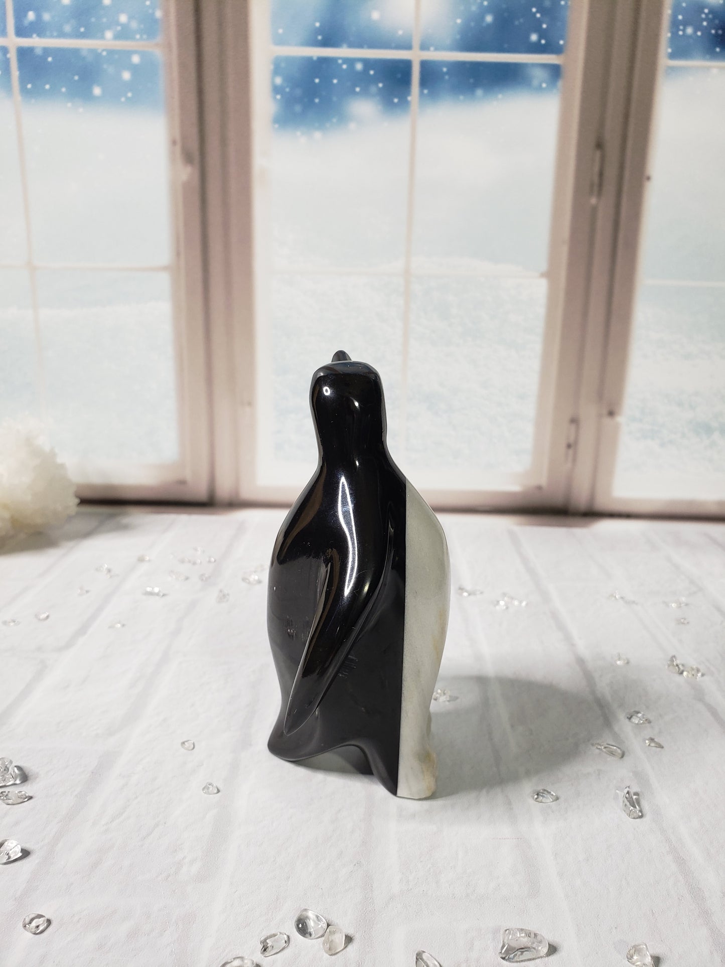 Beautiful Arctic Marble Penguins