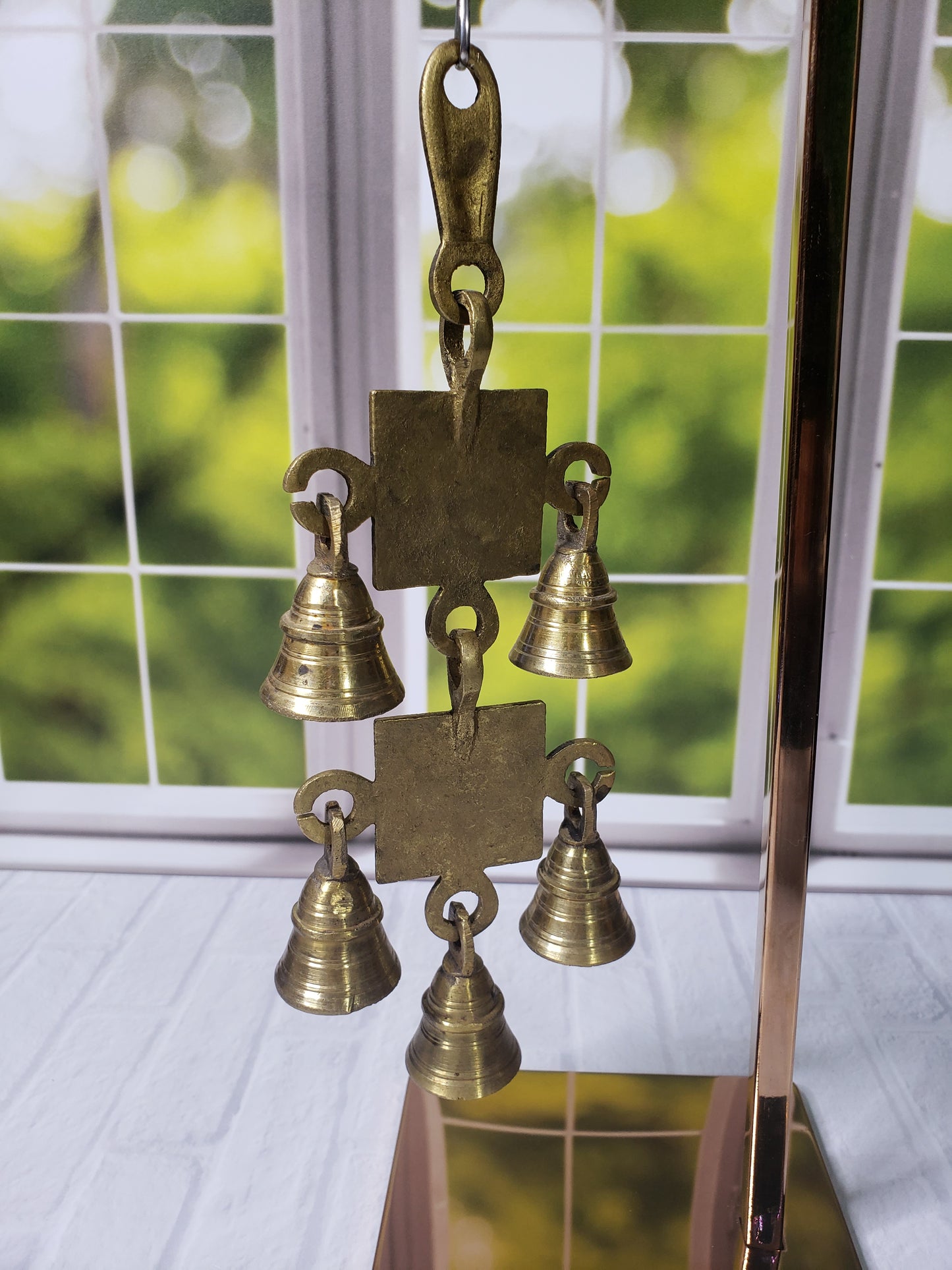 Beautiful Brass Ohm Hanging Bell