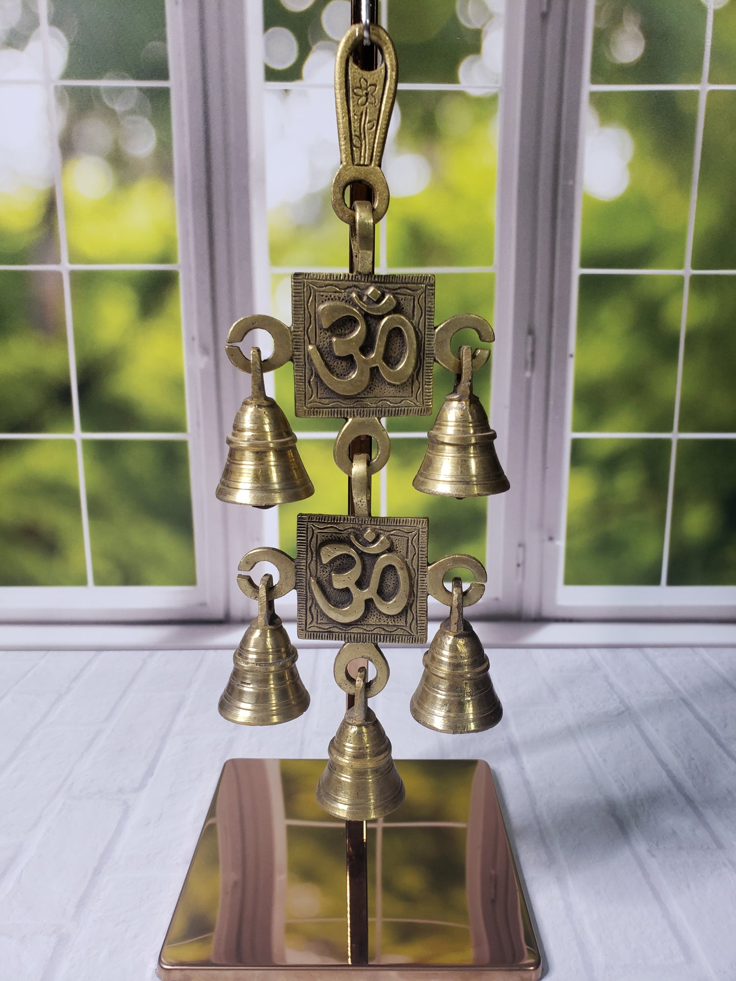 Beautiful Brass Ohm Hanging Bell