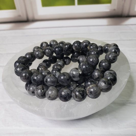 Larvikite Beaded Bracelet