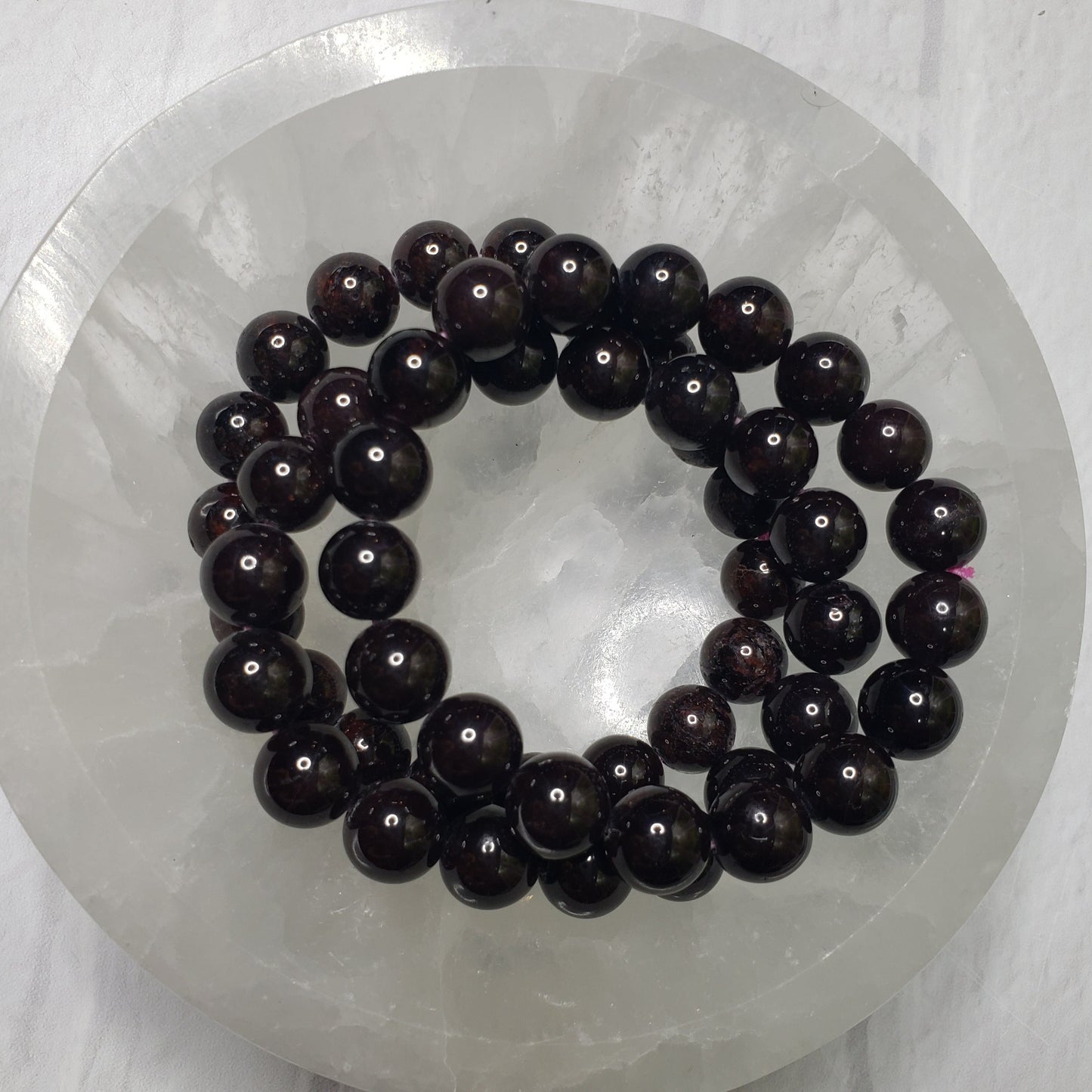 Garnet Beaded Bracelet