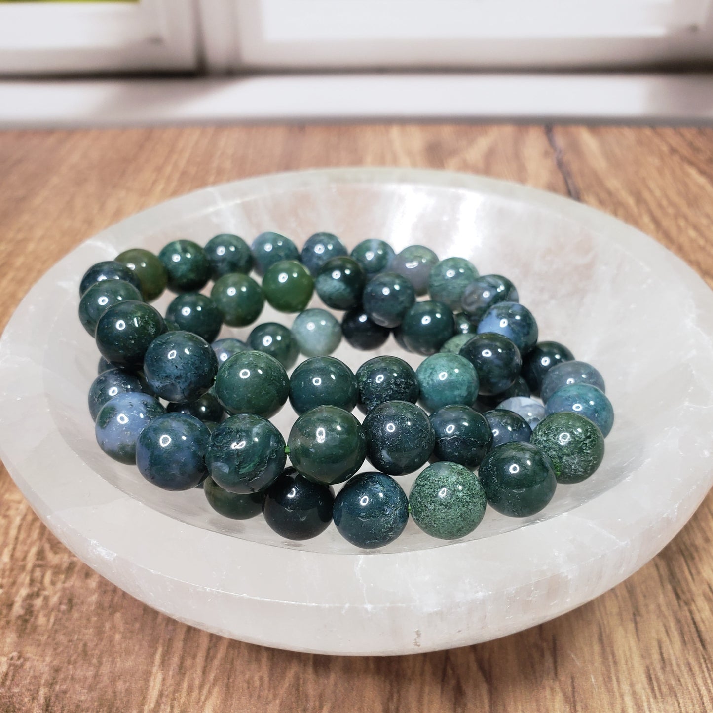 Green Moss Agate Bracelet