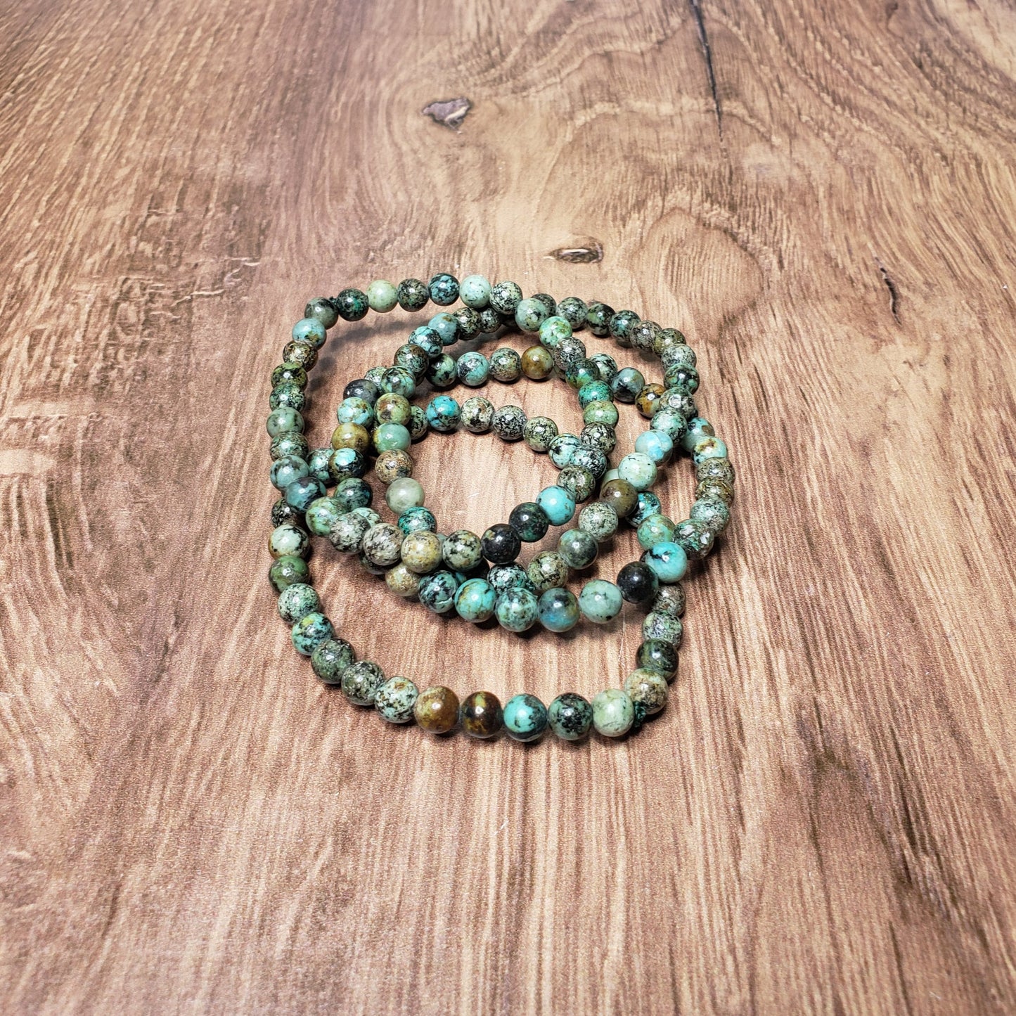 African Turquoise Beaded Bracelet