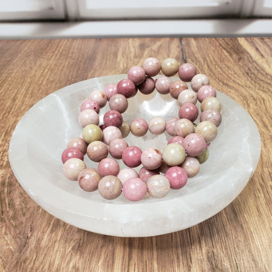 Pink Opal Beaded Bracelet