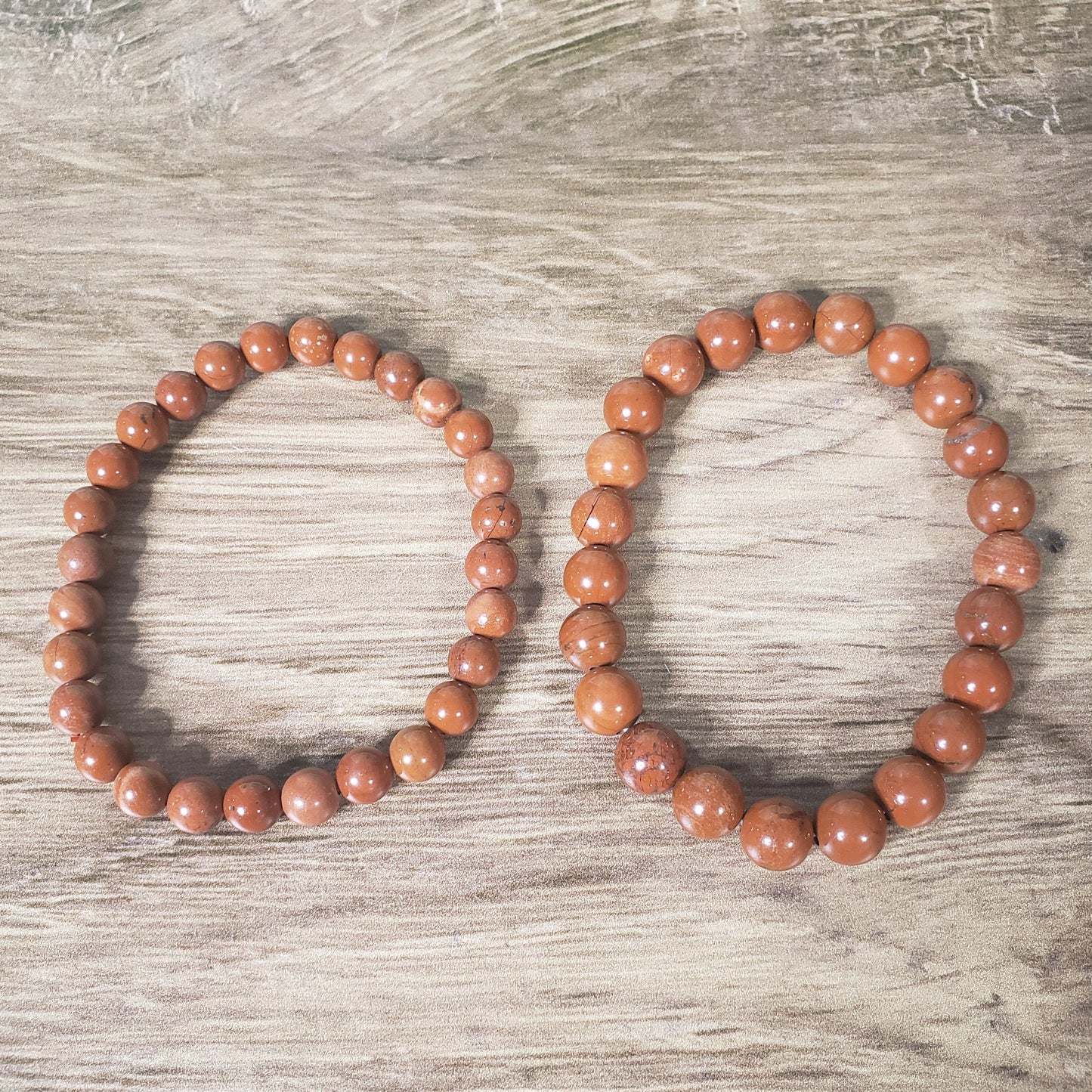 Red Jasper Beaded Bracelet