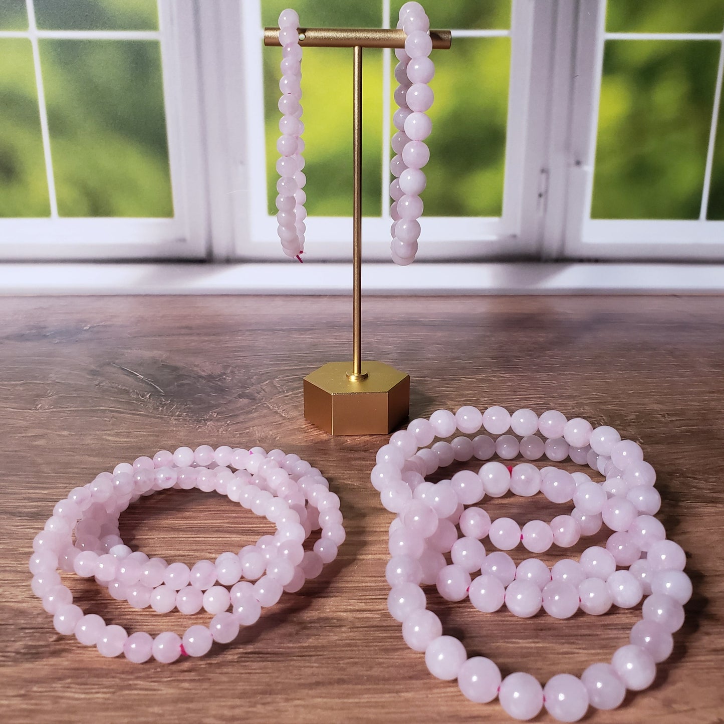 Rose Quartz Beaded Bracelet