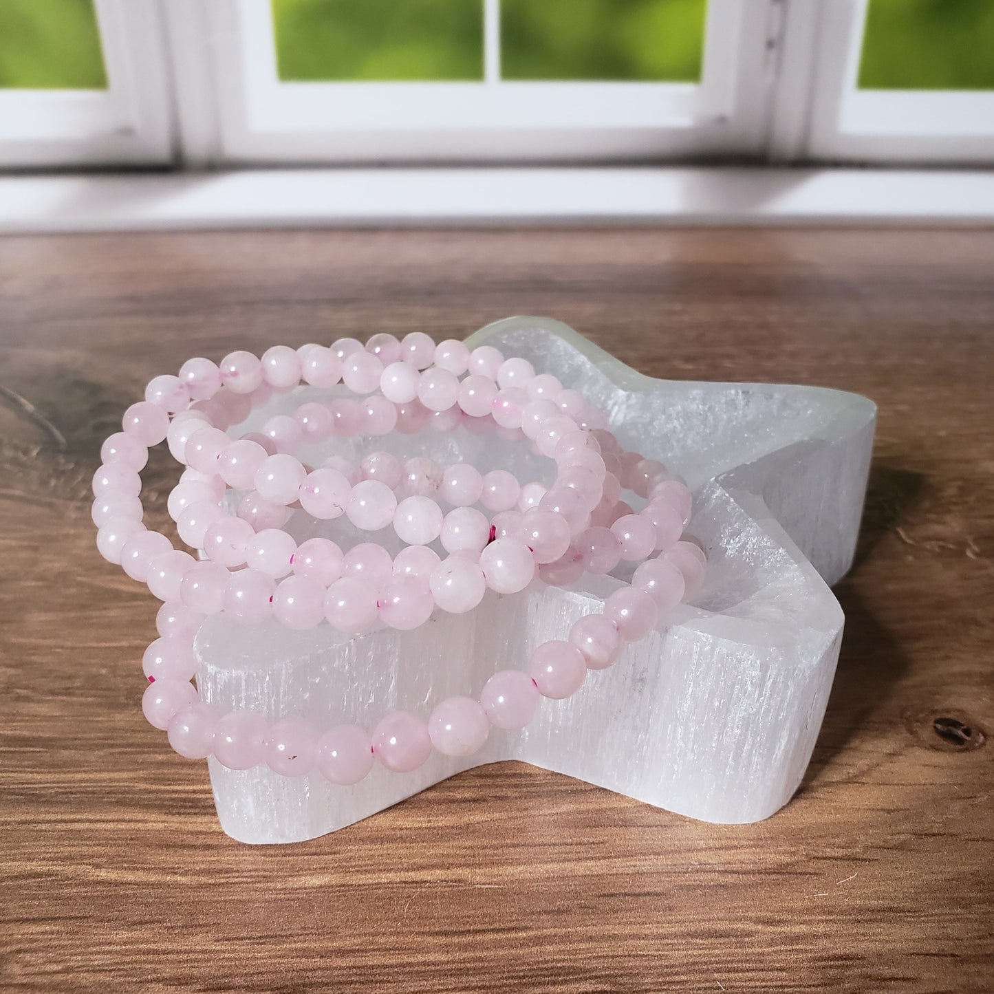 Rose Quartz Beaded Bracelet