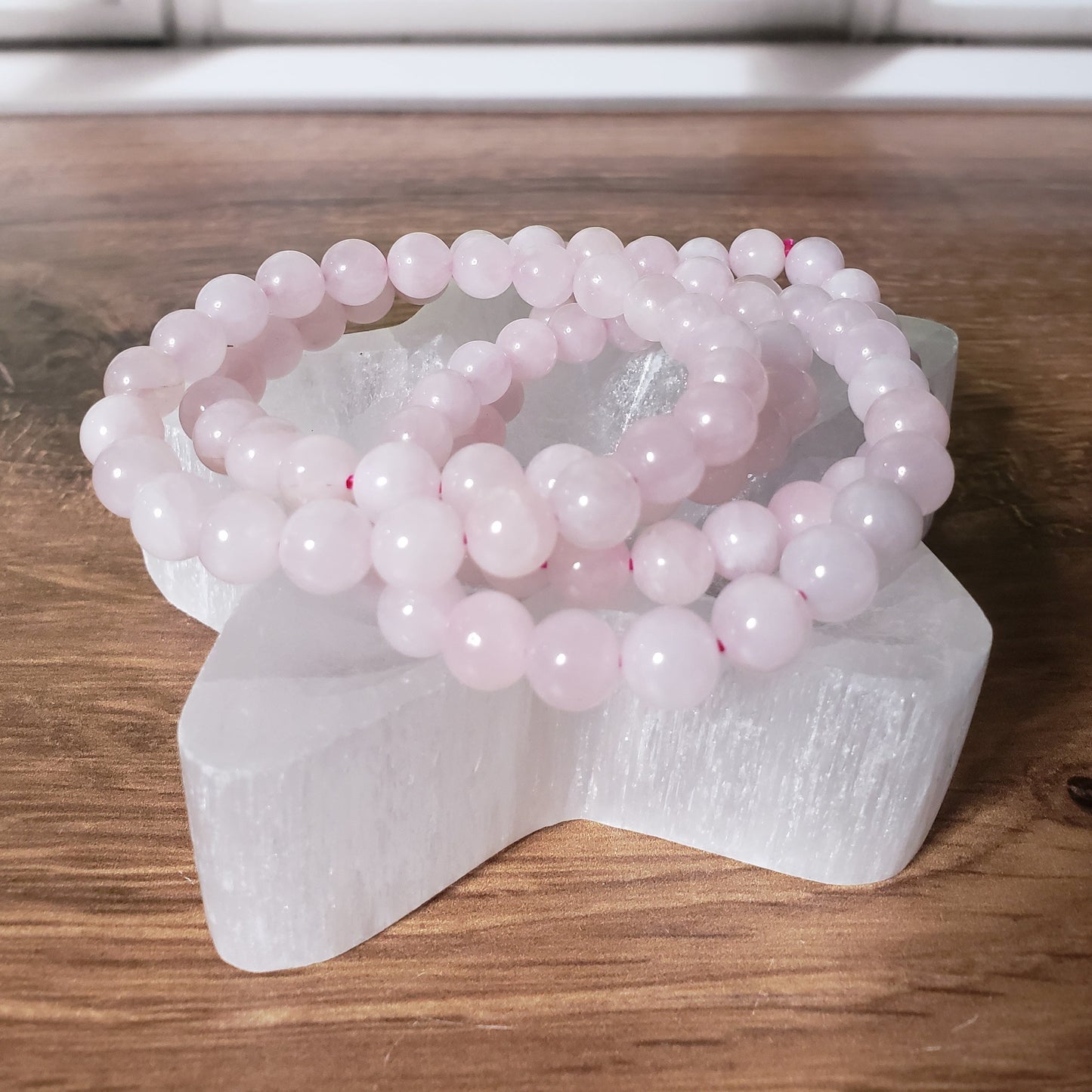 Rose Quartz Beaded Bracelet