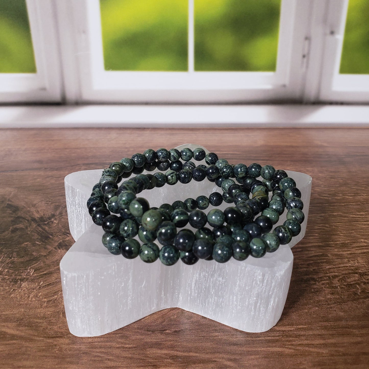 Kambaba Jasper Beaded Bracelet