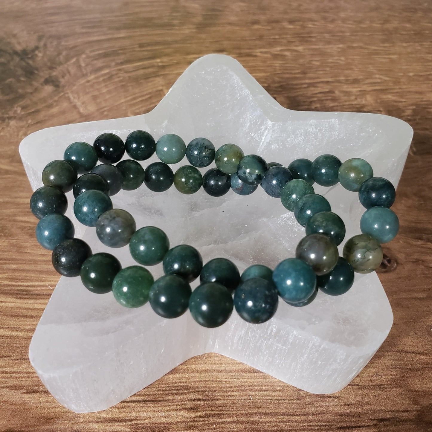 Green Moss Agate Bracelet