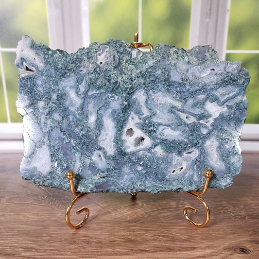 Green Moss Agate Slab