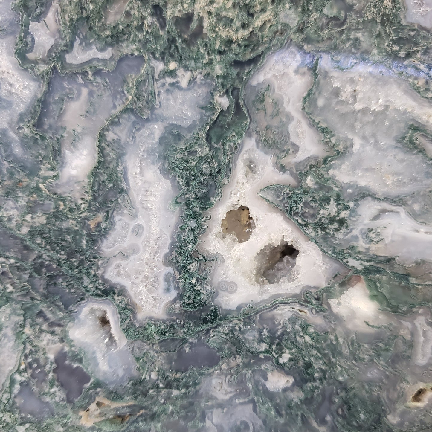 Green Moss Agate Slab