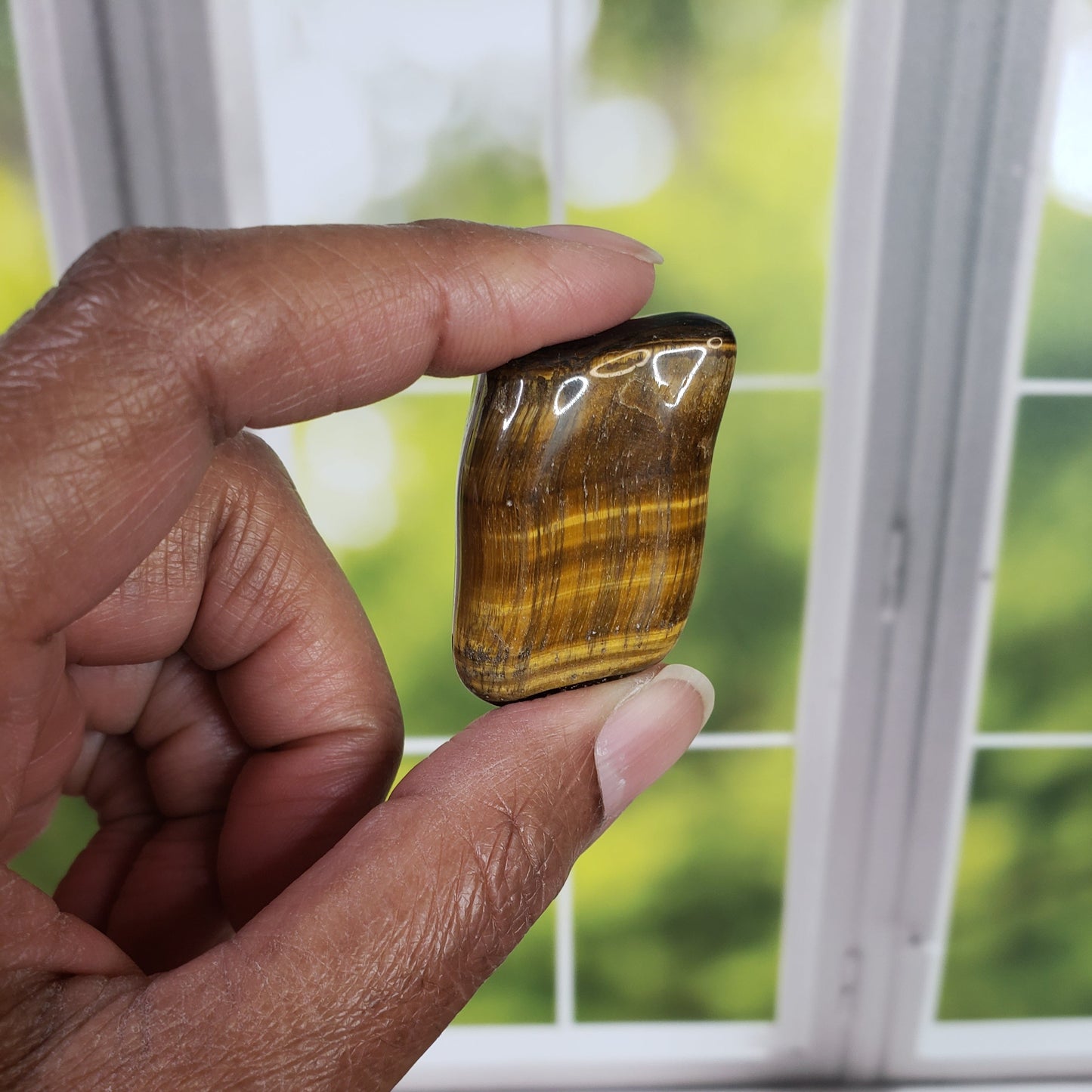 Tigers Eye Tumbled Stone