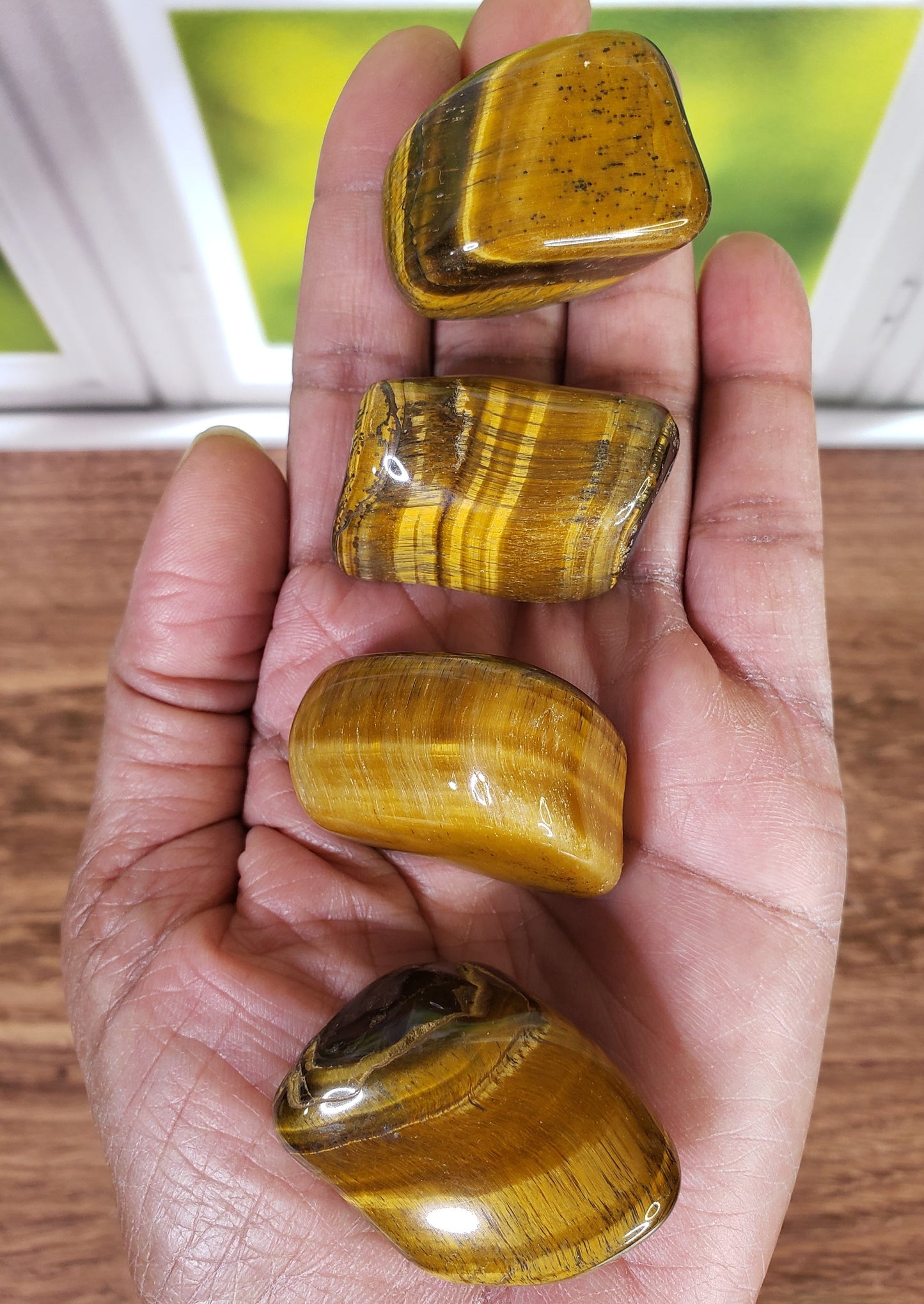 Tigers Eye Tumbled Stone