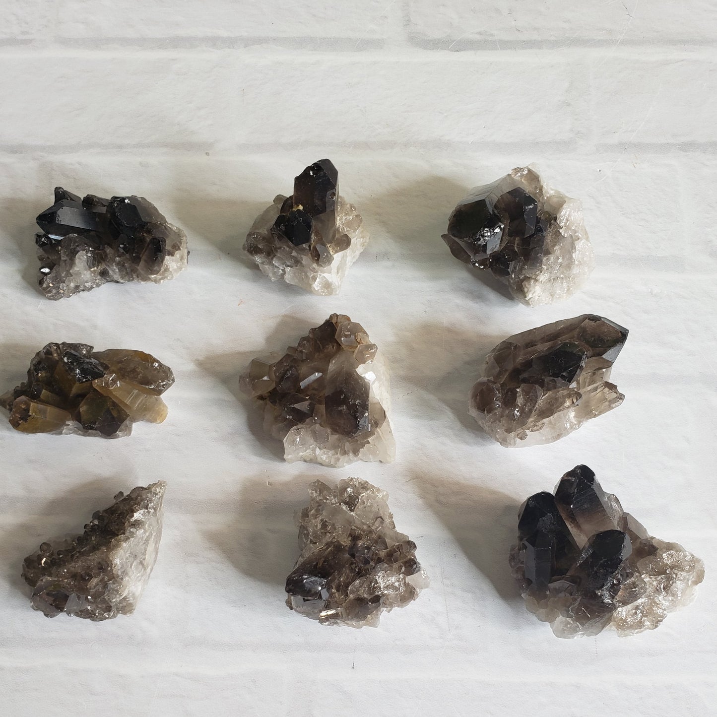 Smoky Quartz Clusters and Points