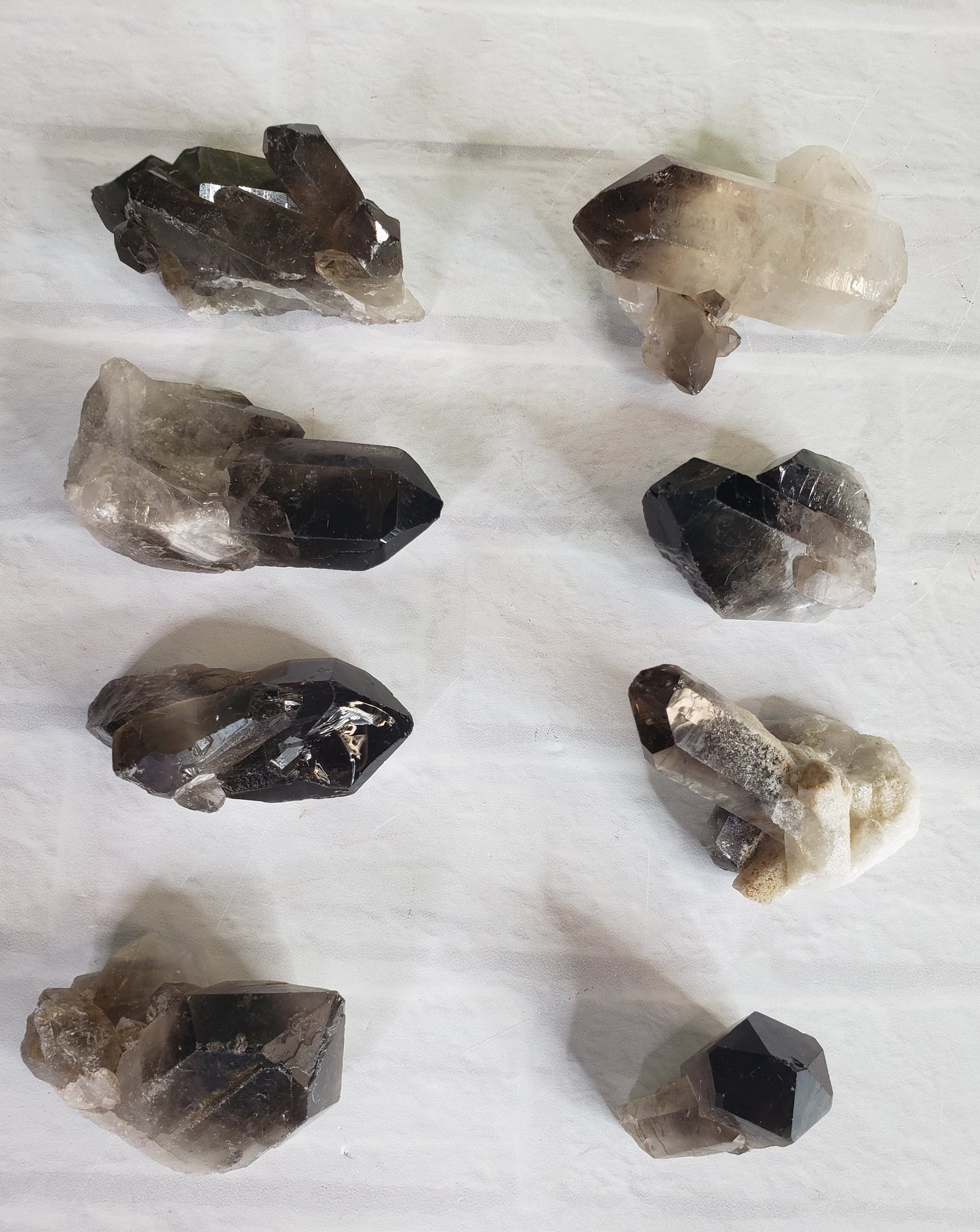 Smoky Quartz Clusters and Points