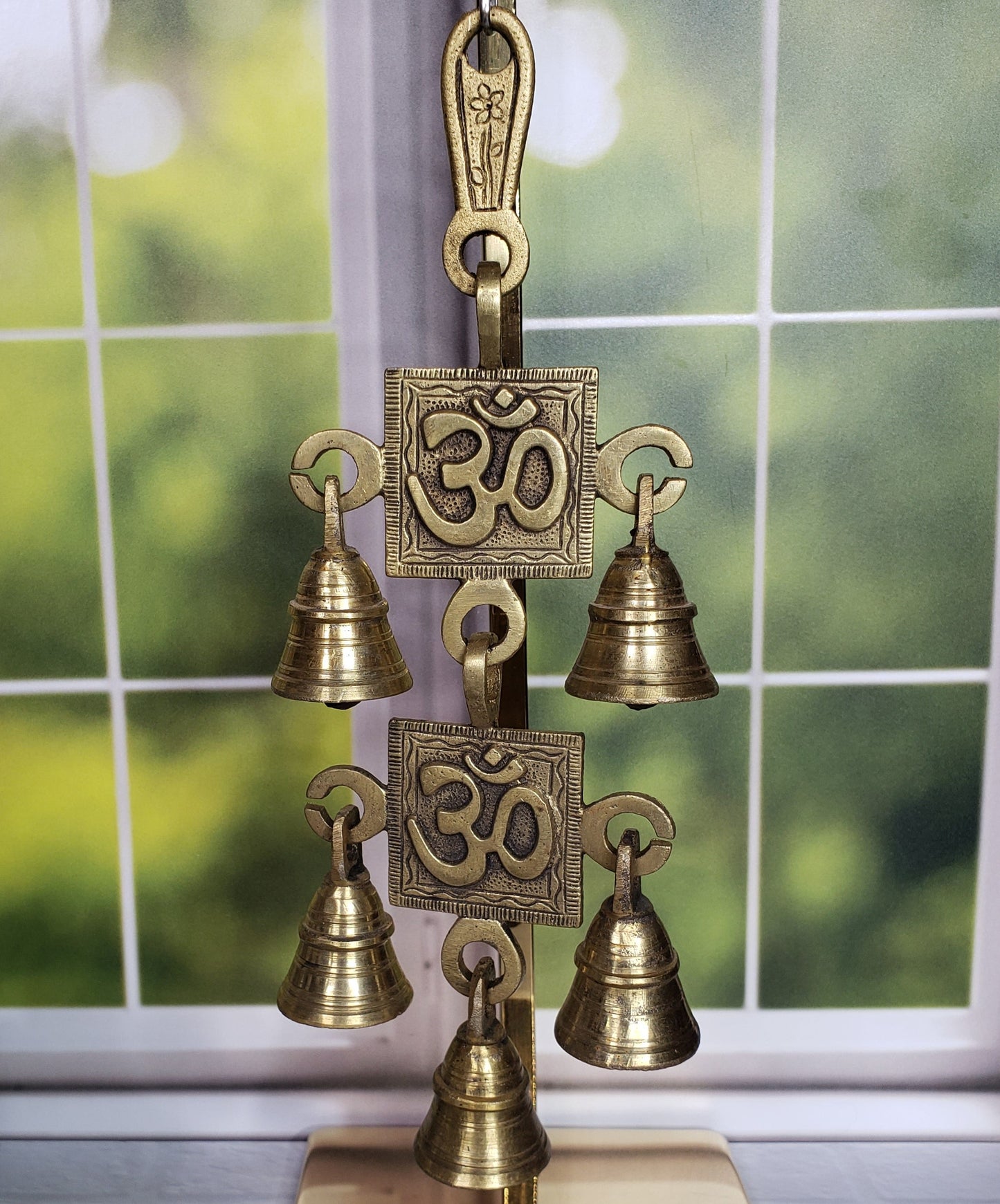 Brass Om Hanging Bells