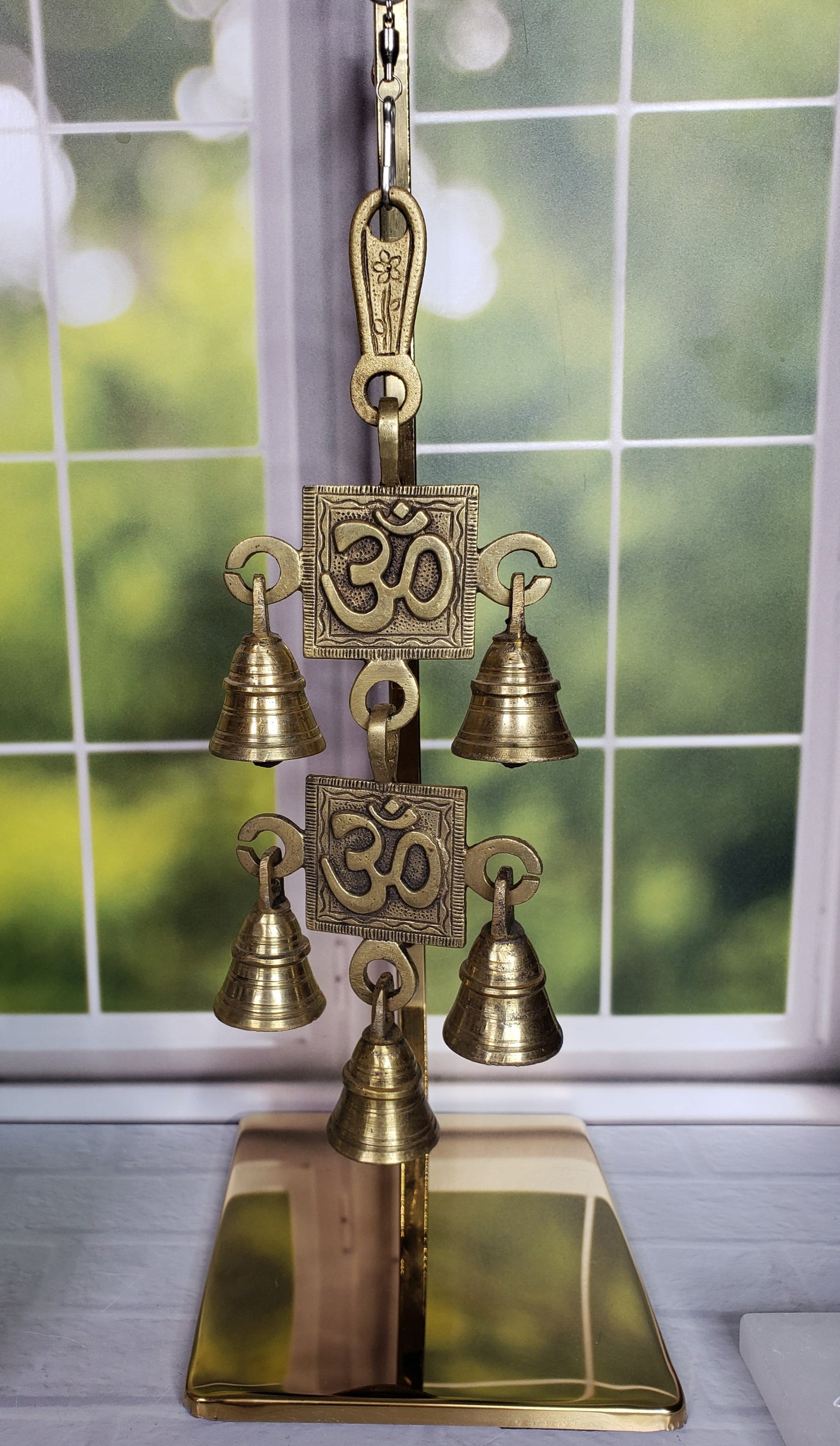 Brass Om Hanging Bells