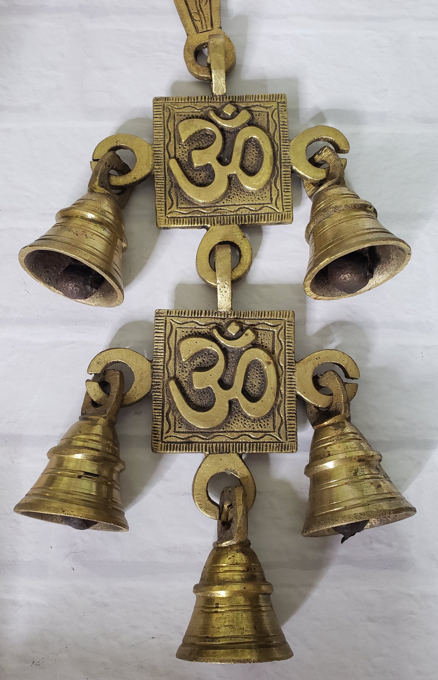 Brass Om Hanging Bells