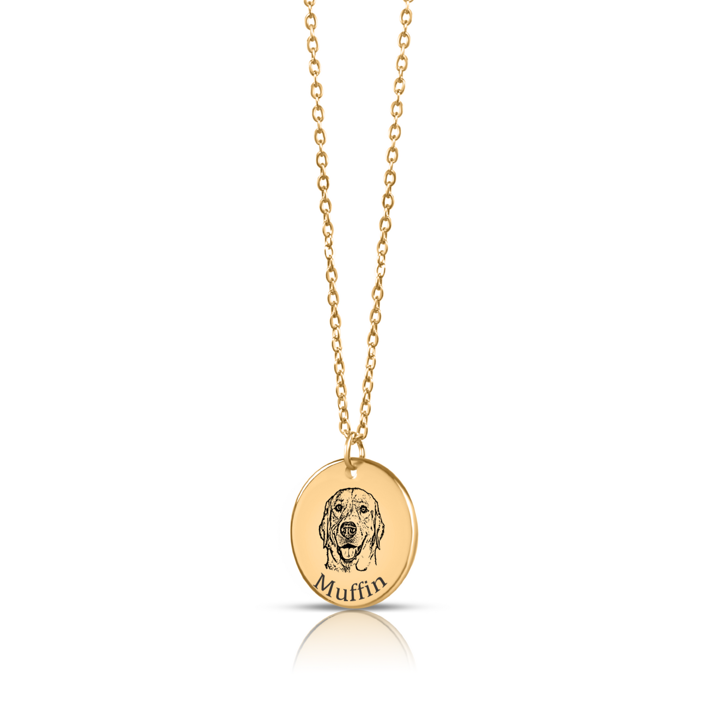 Pet Portrait Coin Necklace