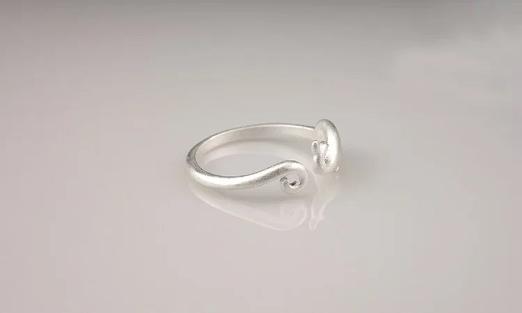 Adjustable Sterling Silver Dolphin Ring