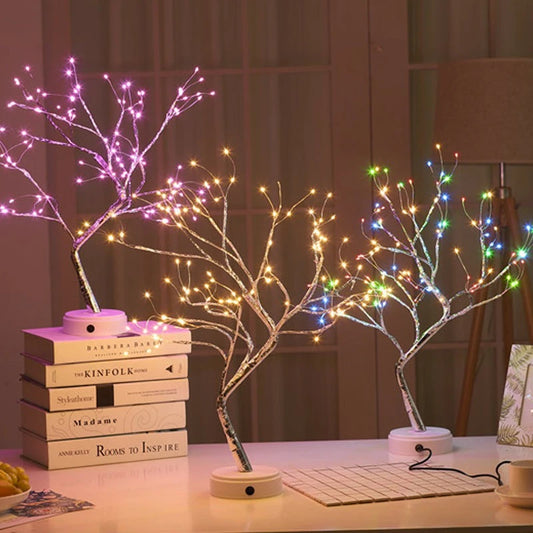 LED Copper Wire Tree Lamps