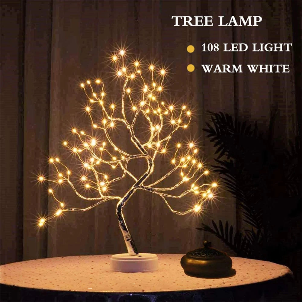 LED Copper Wire Tree Lamps