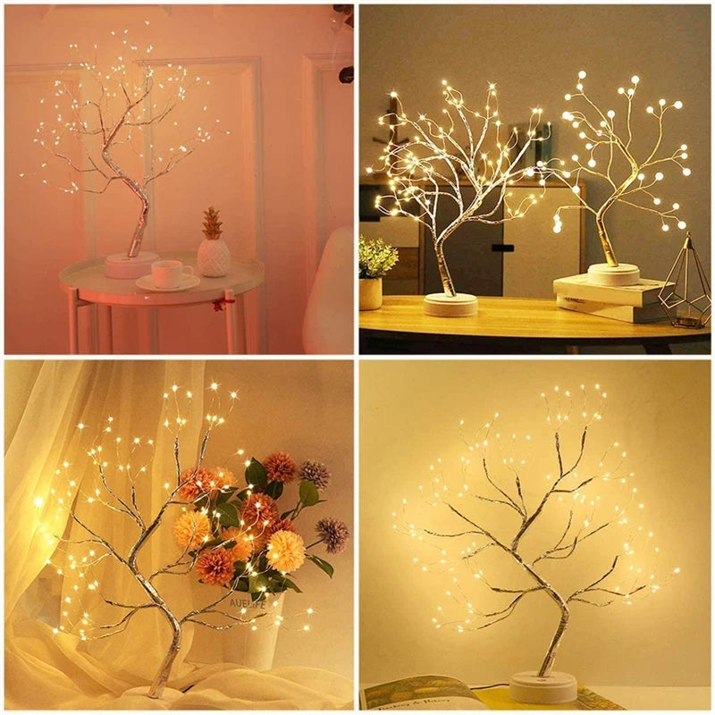 LED Copper Wire Tree Lamps