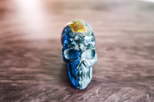 Cantera Fire Opal Skull #1