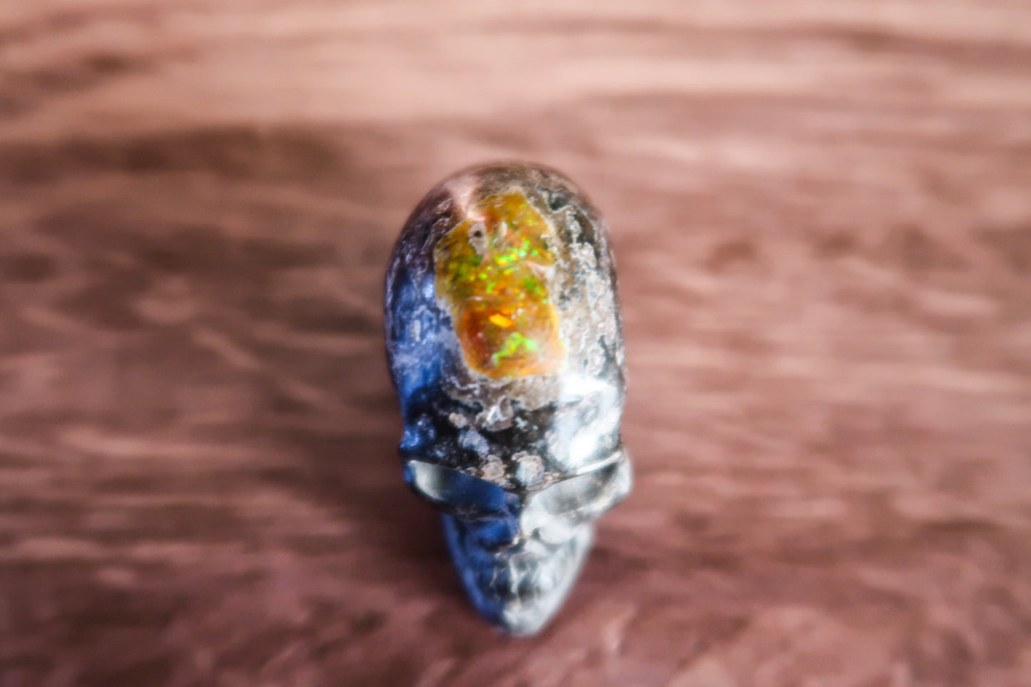 Cantera Fire Opal Skull #1