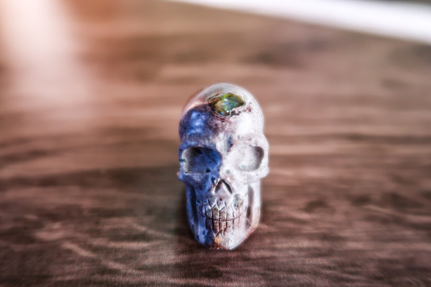 Cantera Fire Opal Skull #2