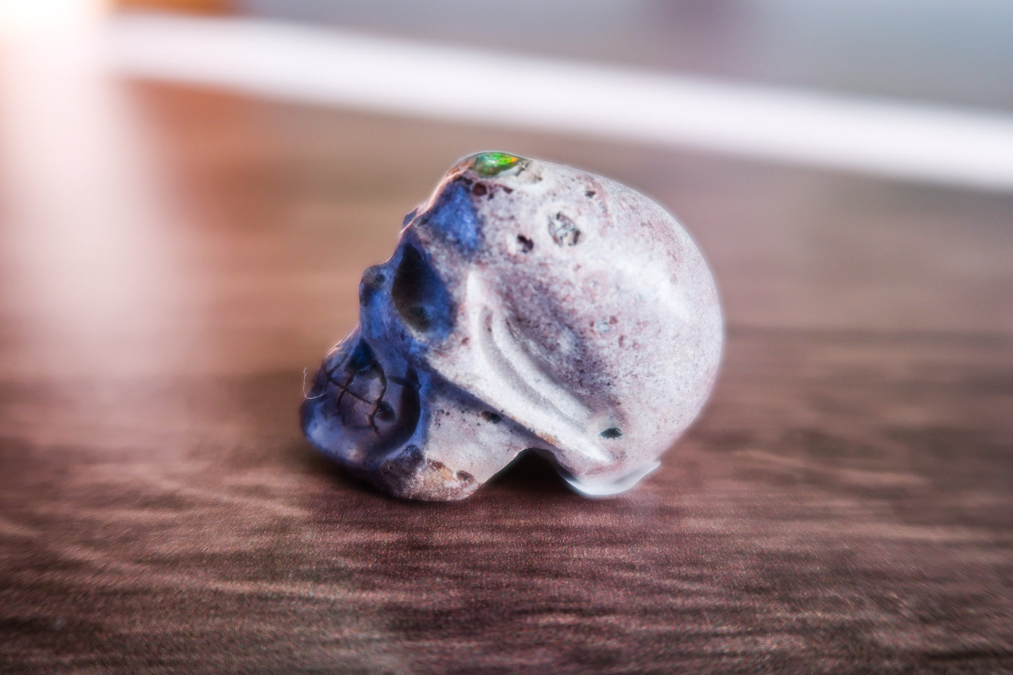 Cantera Fire Opal Skull #2