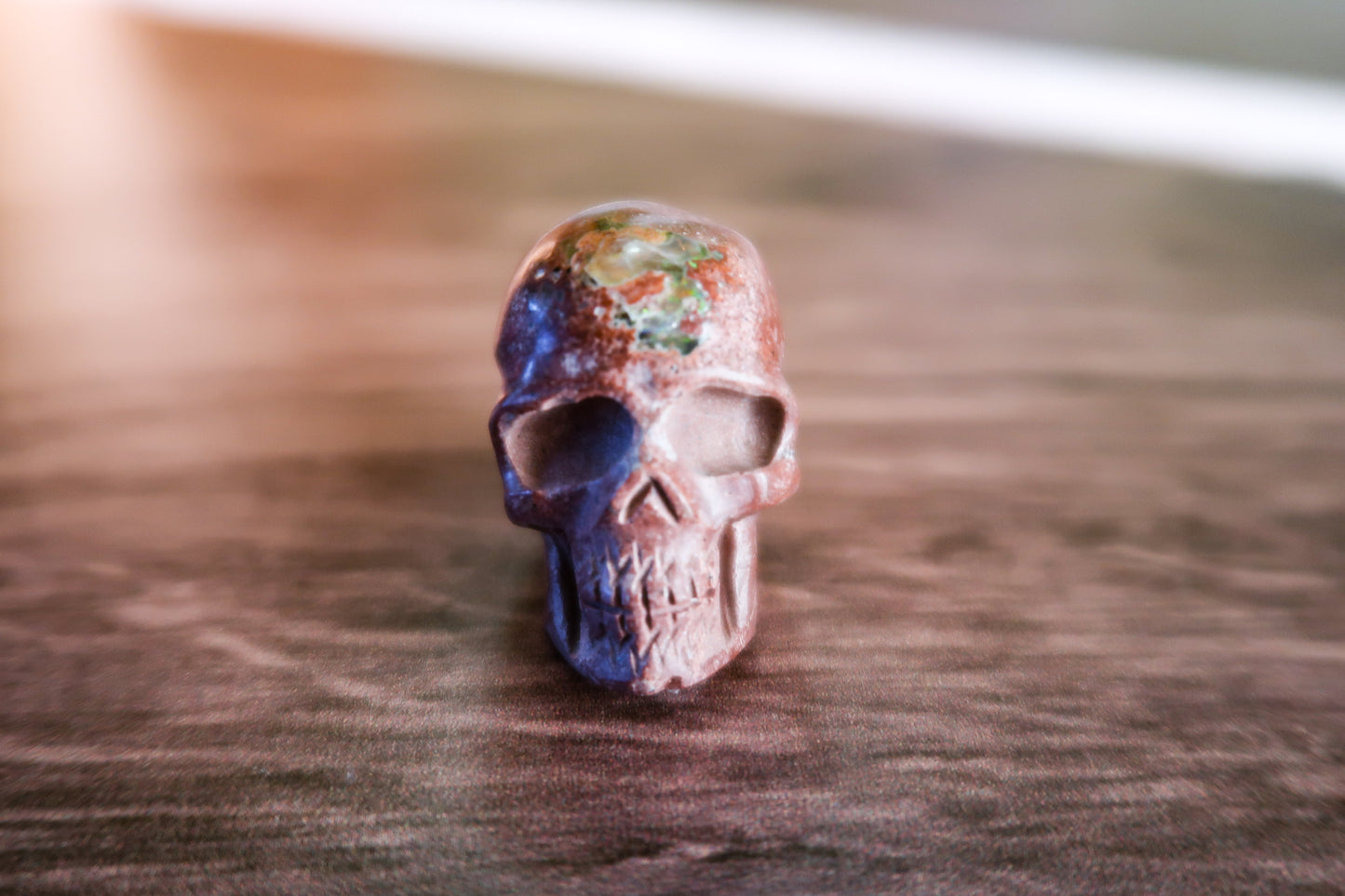 Cantera Fire Opal Skull #3