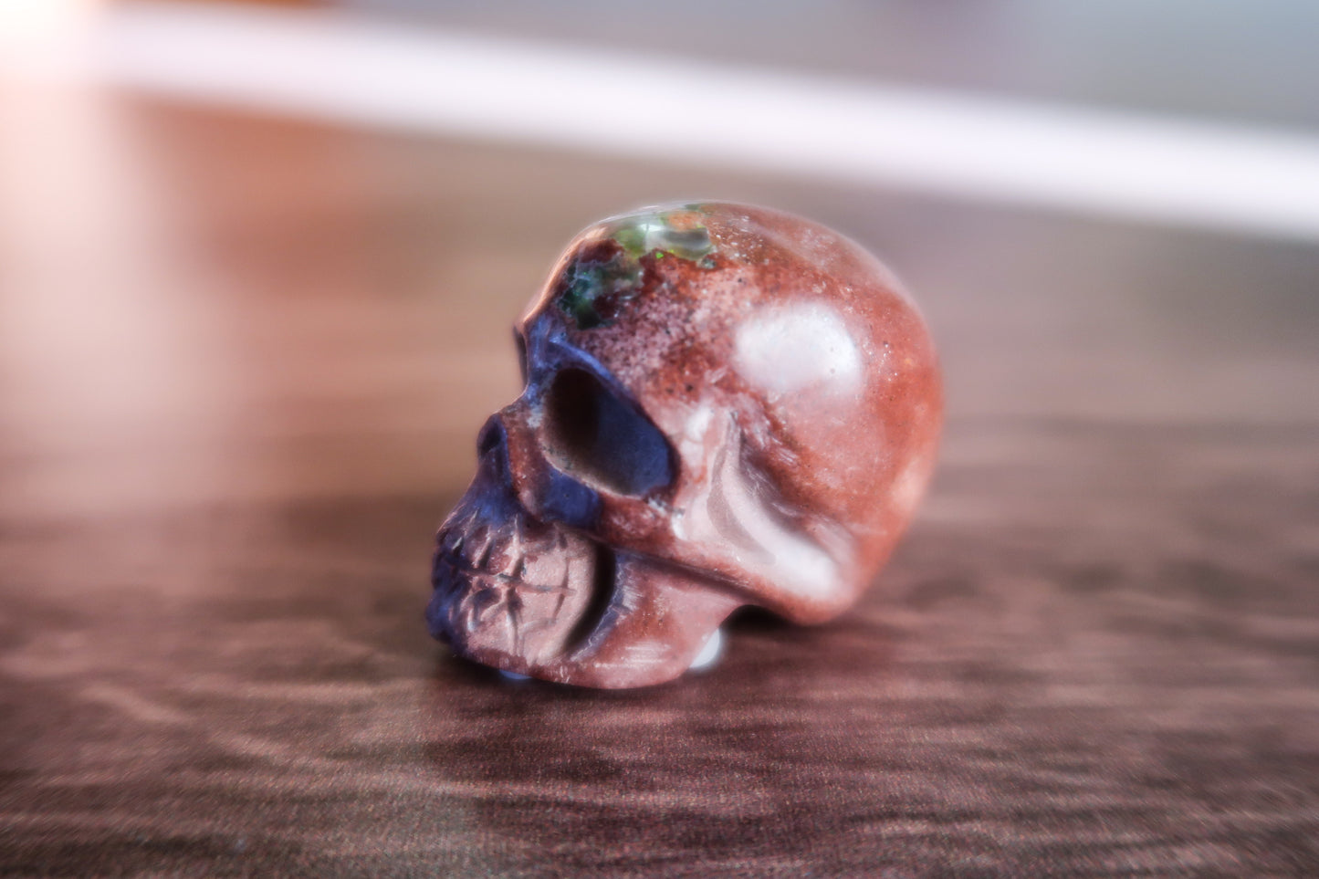 Cantera Fire Opal Skull #3