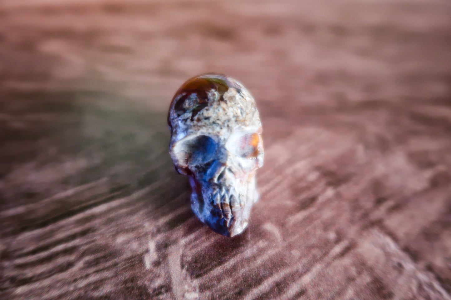 Cantera Fire Opal Skull #4