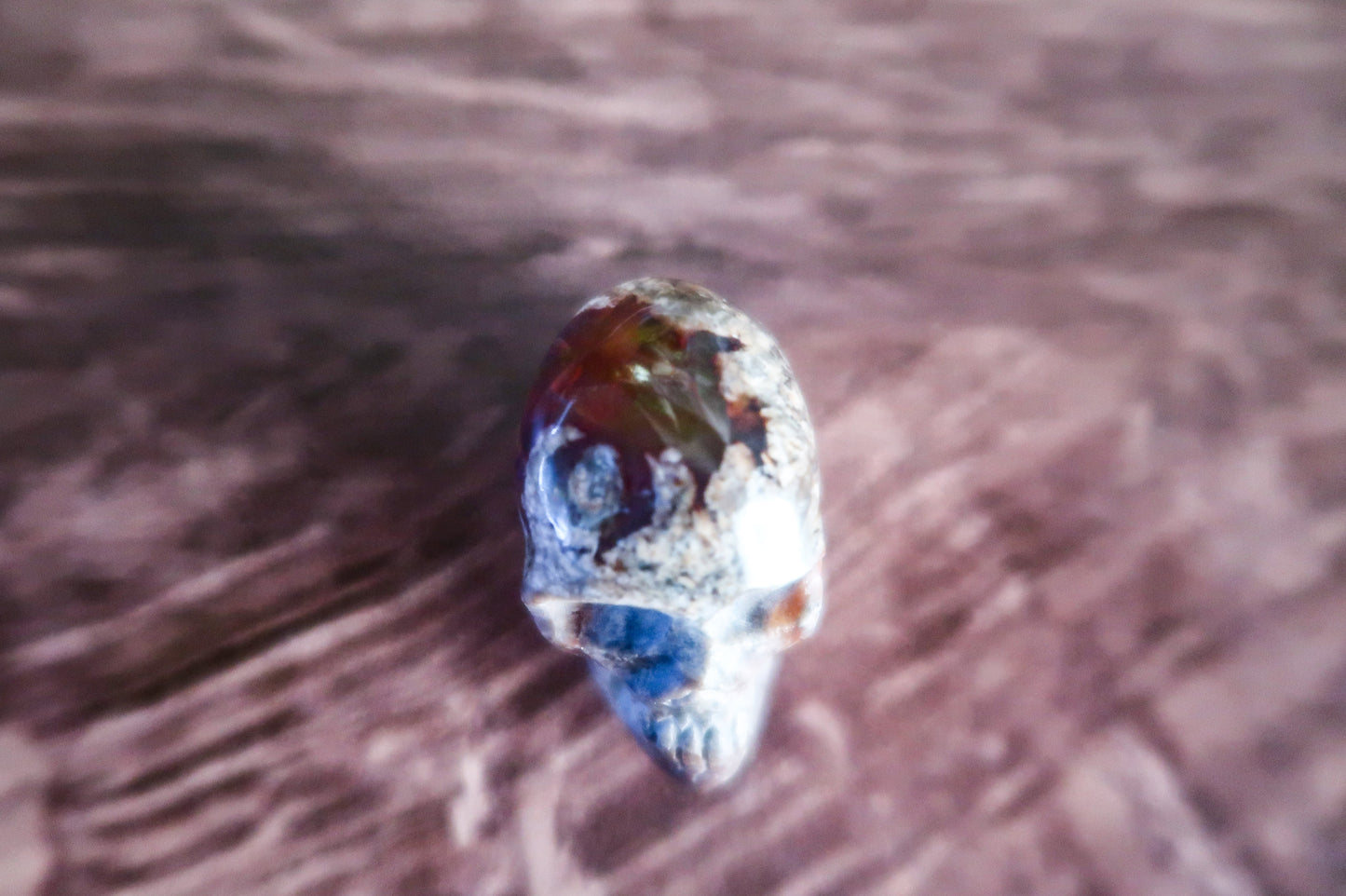 Cantera Fire Opal Skull #4