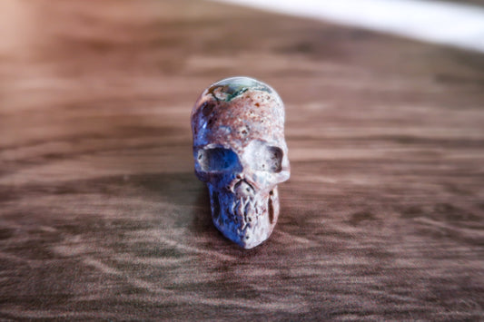 Cantera Fire Opal Skull #5