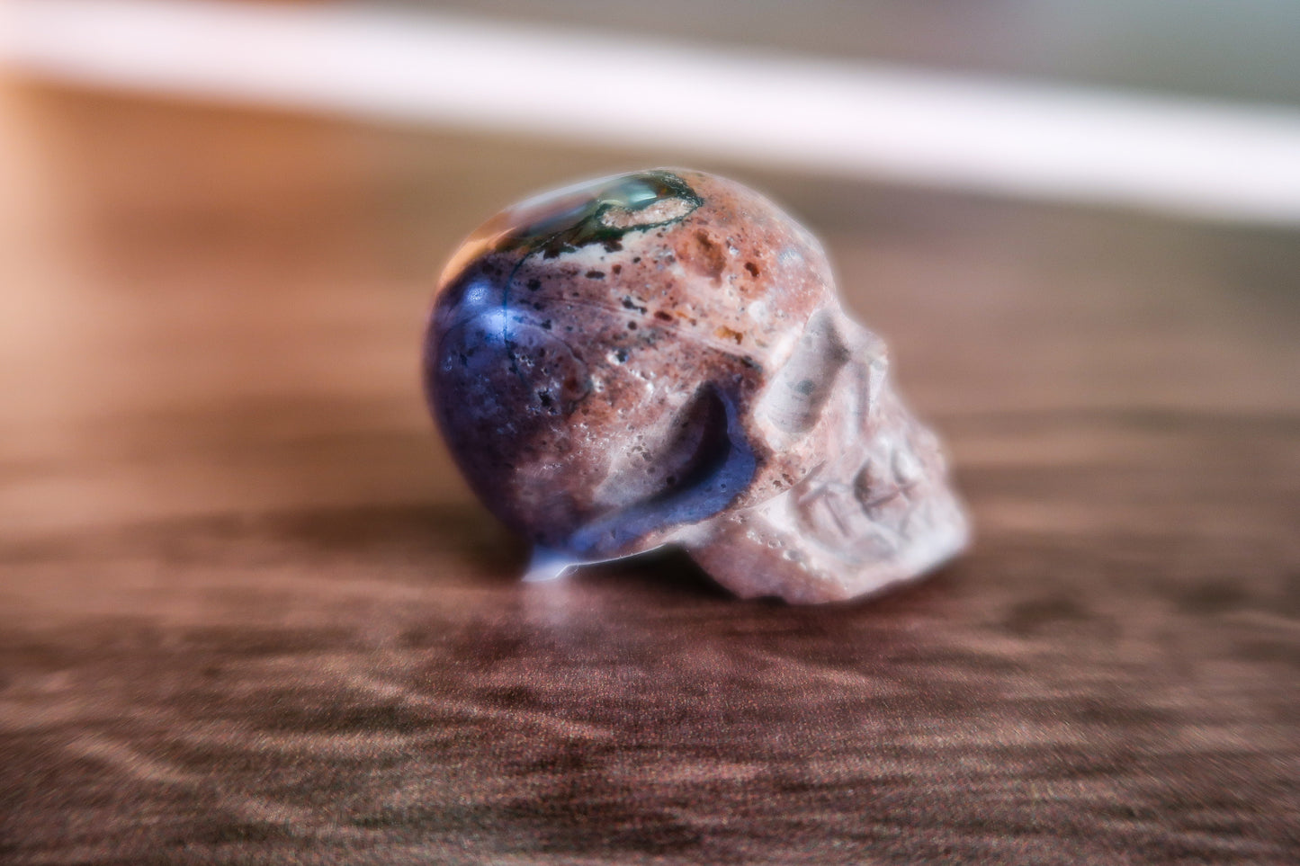 Cantera Fire Opal Skull #5