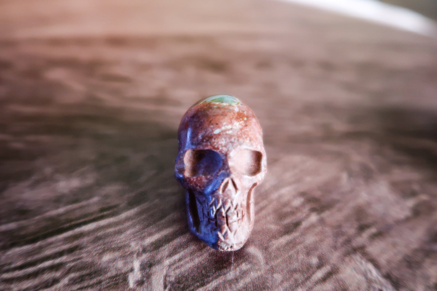 Cantera Fire Opal Skull #6