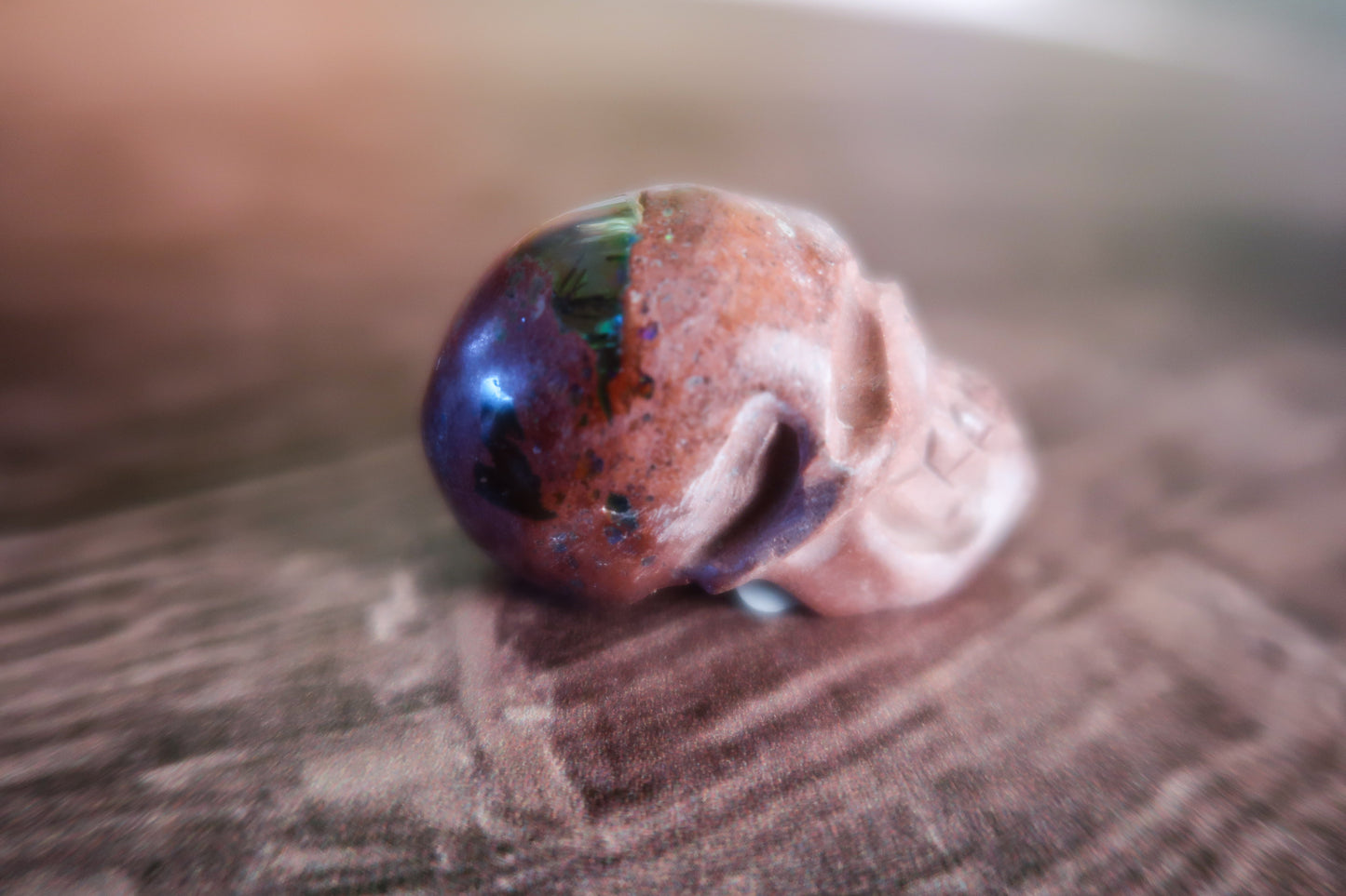 Cantera Fire Opal Skull #6