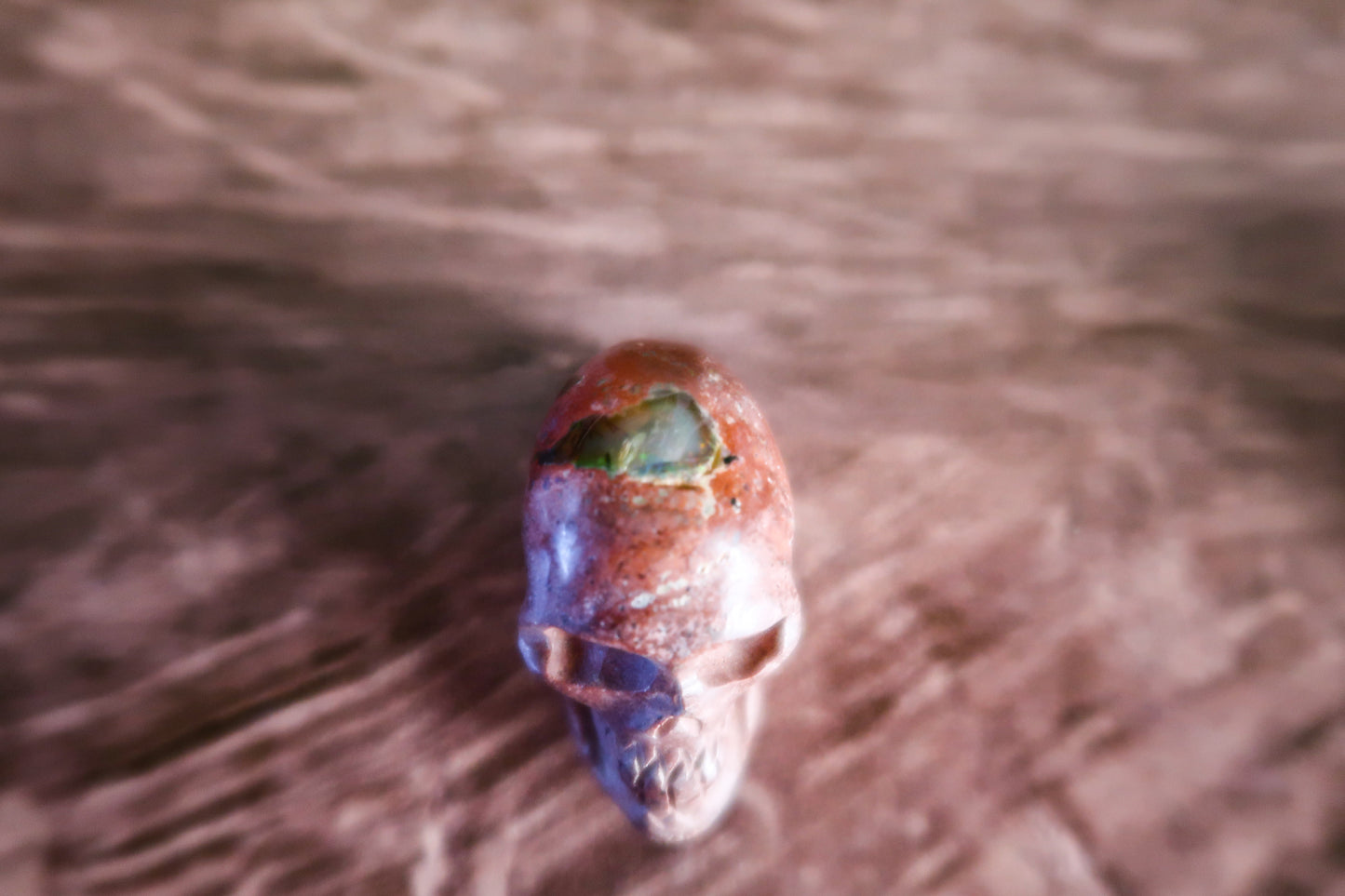 Cantera Fire Opal Skull #6