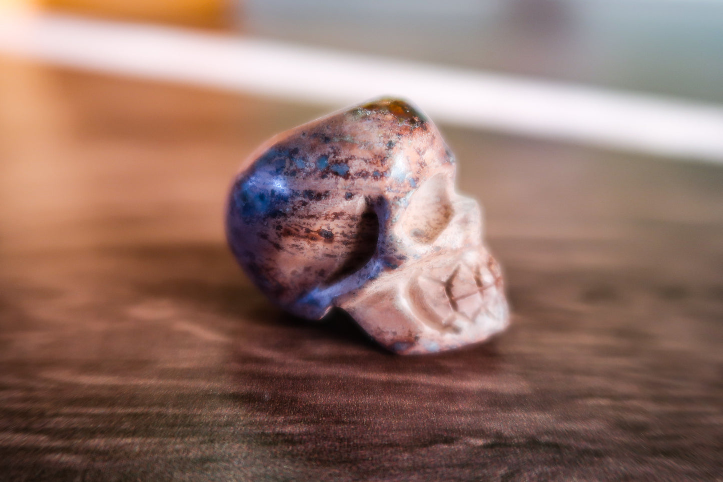 Cantera Fire Opal Skull #7