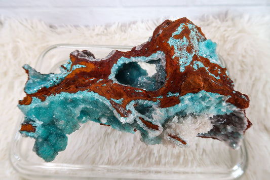 Rosasite with Aurichalcite – Chelle Bloom