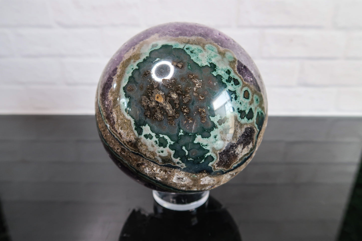 Large Amethyst Geode Sphere