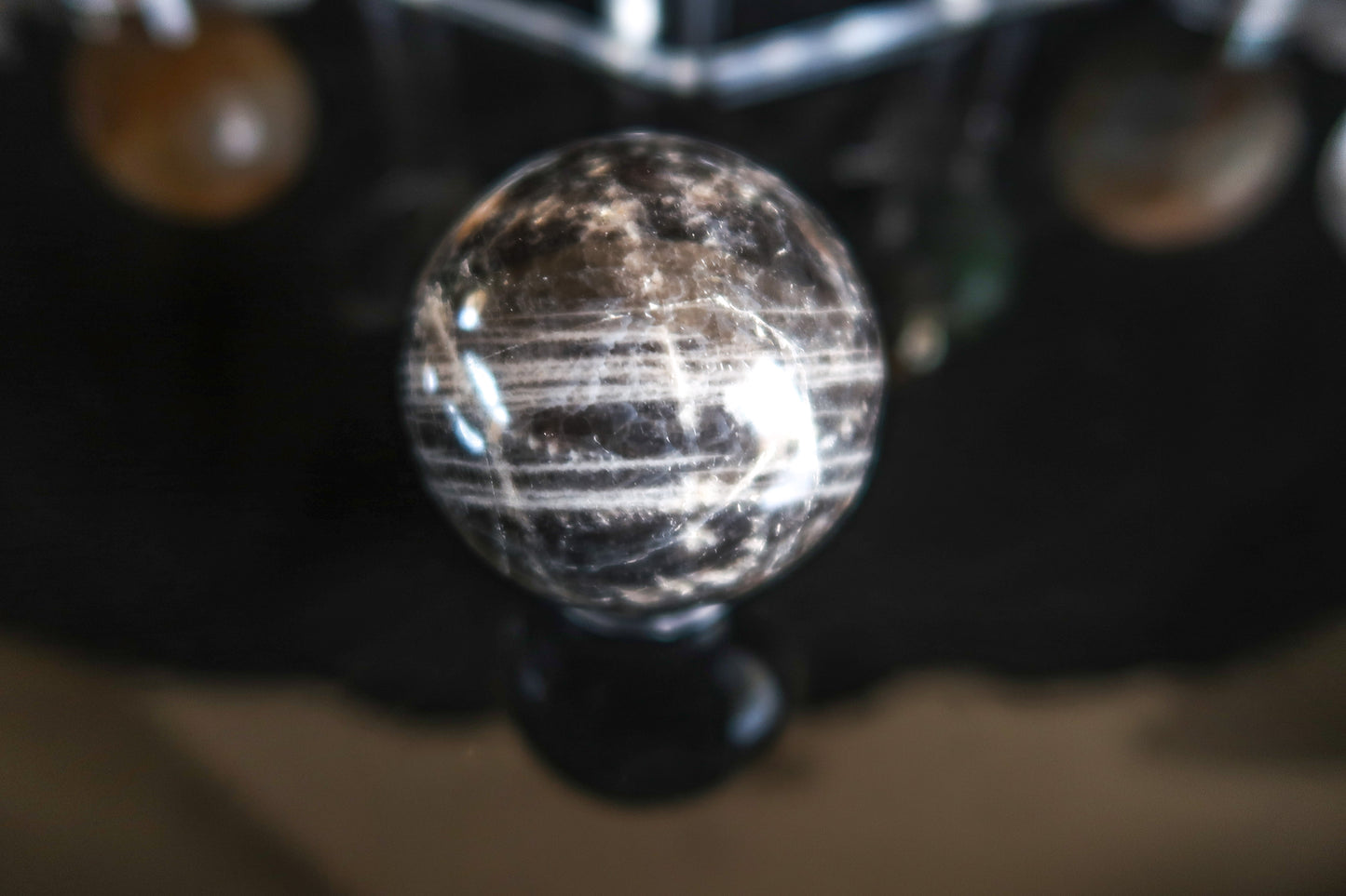 Black Moonstone Sphere #1