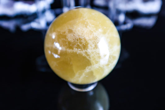 Lemon Calcite Sphere