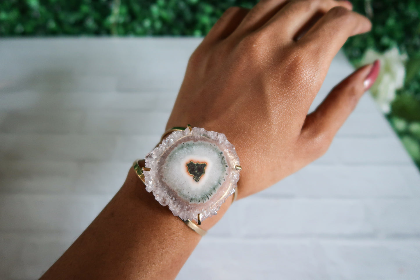 Amethyst Stalactite Cuff Bracelet #3